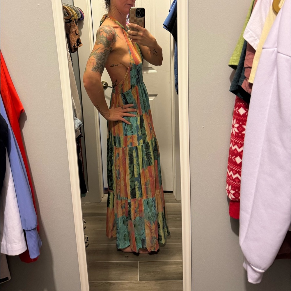 O'neill Multicolor Patchwork Maxi Dress - image 4